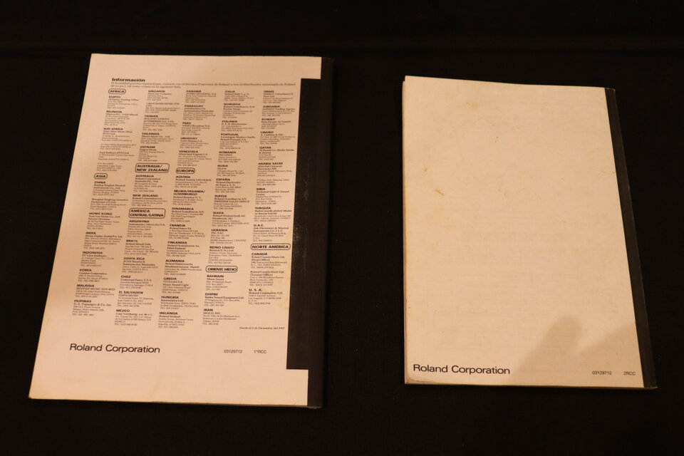 Roland SPD-S Manual en Castellano y otro en Inglés