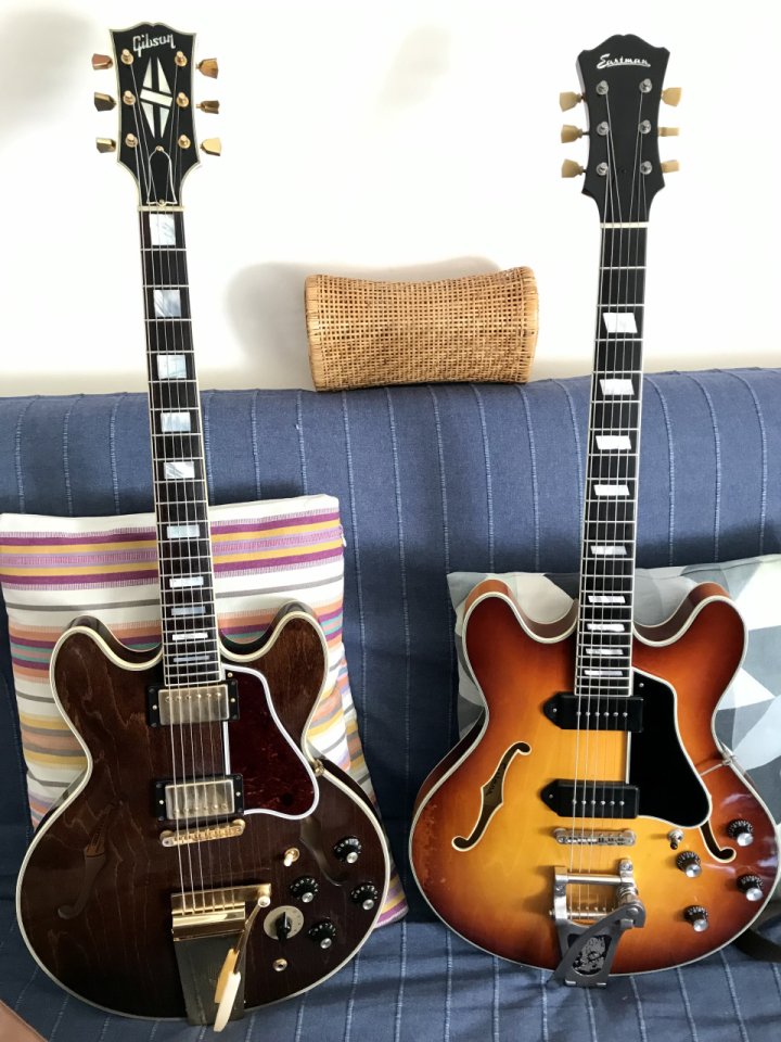 Eastman T64/v Antique Gold Burst x Fender American Vintage 60 Telecaster