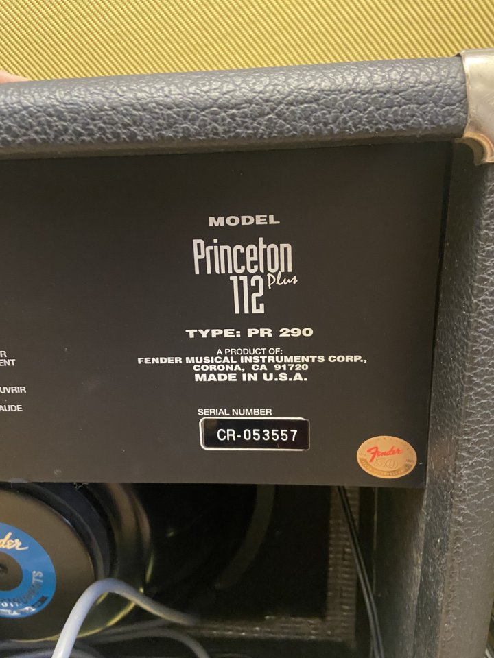 Fender Princeton 112 Plus USA de segunda mano · Foto 7 de 9 · Valencia · 300 €