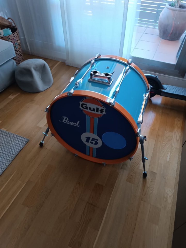 Bateria Pearl Export restaurada