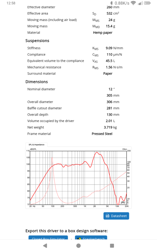 Altavoces Eminence 10" y 12". de segunda mano · Foto 7 de 7 · A Coruña · 100 €