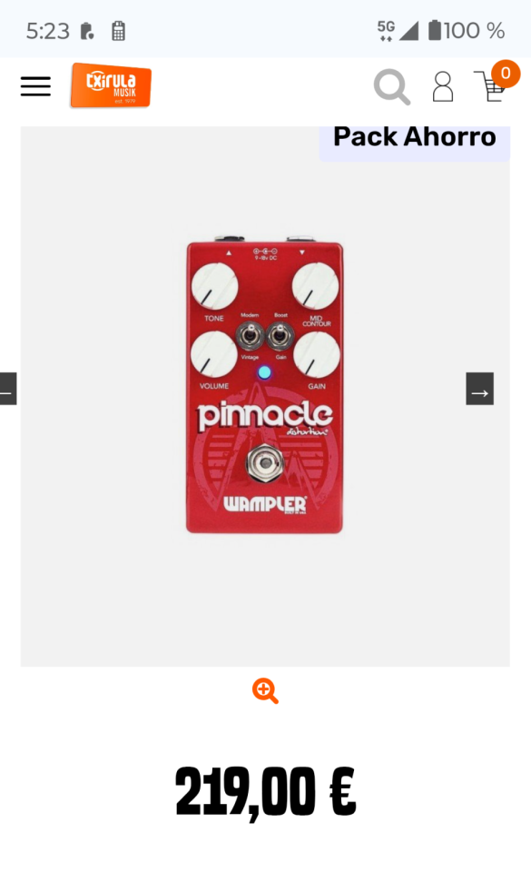 Wampler pinnacle OCASIÓN!!! de segunda mano · Foto 6 de 6 · Barcelona · 80 €
