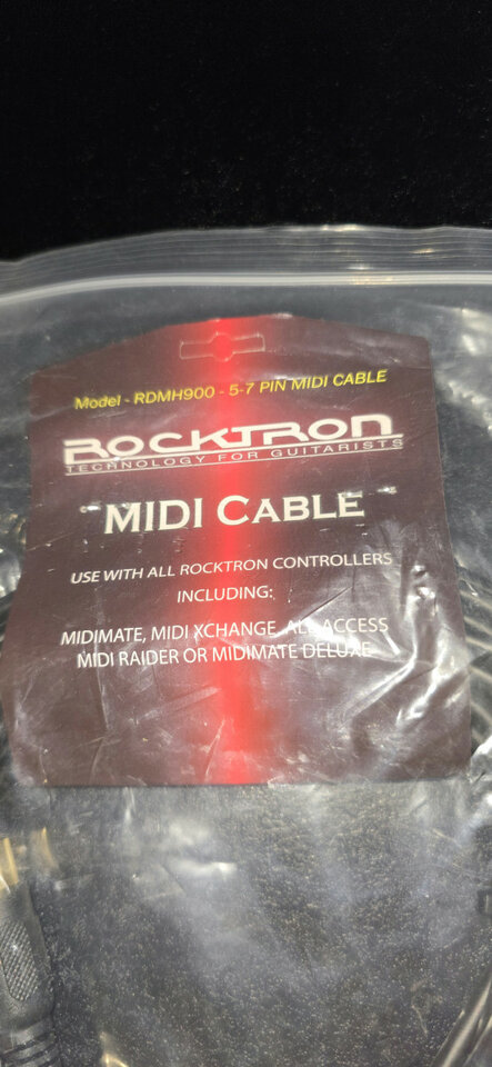 Rocktron midi cable de 5 a 7 pines con alimentación