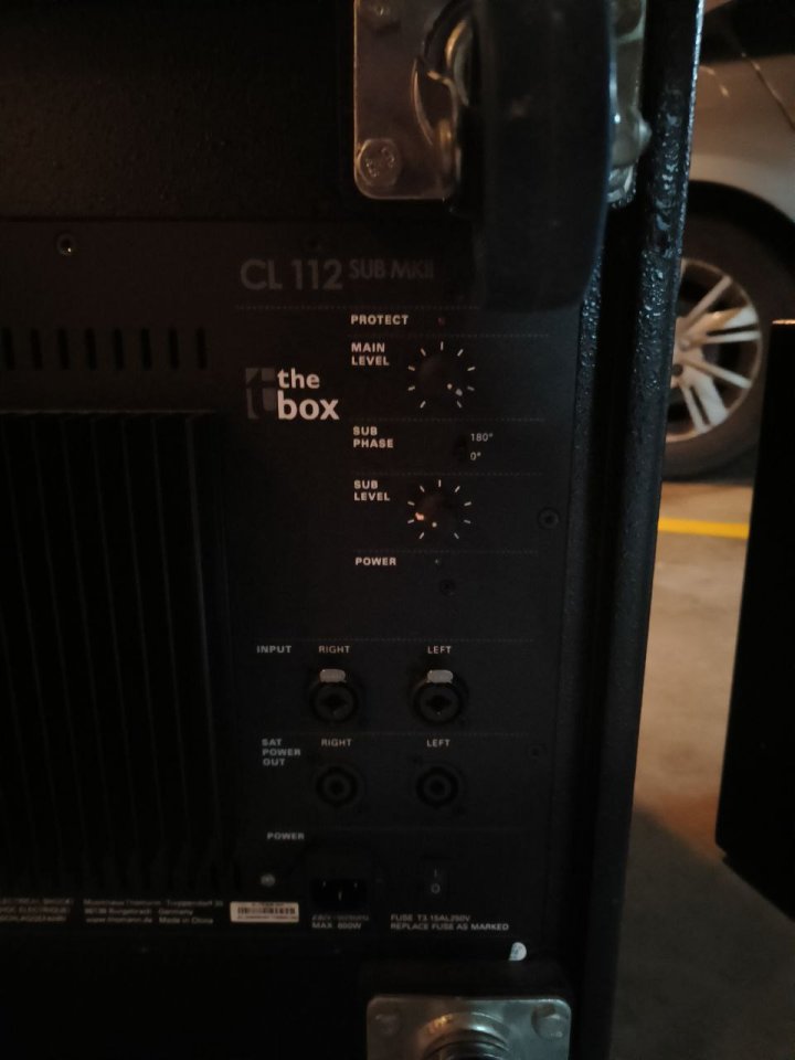 Equipo de Sonido T-BOX: Subwoofer y Cajas