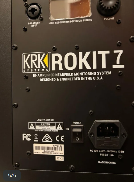 KRK Rokit 7 G4 Monitores de Estudio de segunda mano · Foto 3 de 5 · Granada · 320 €