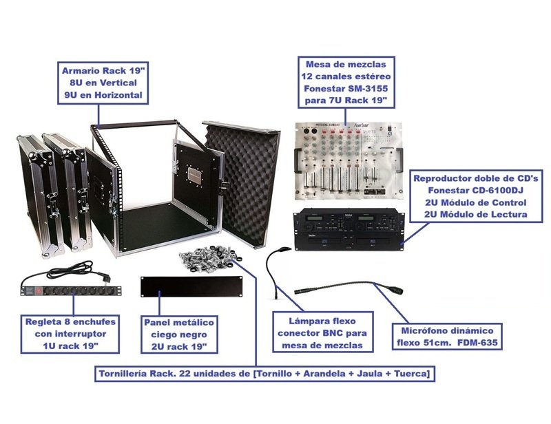 Cabina de DJ completa para Discoteca, Pub, Bar, Teatro,... de segunda mano · Foto 3 de 9 · Cantabria · 790 €