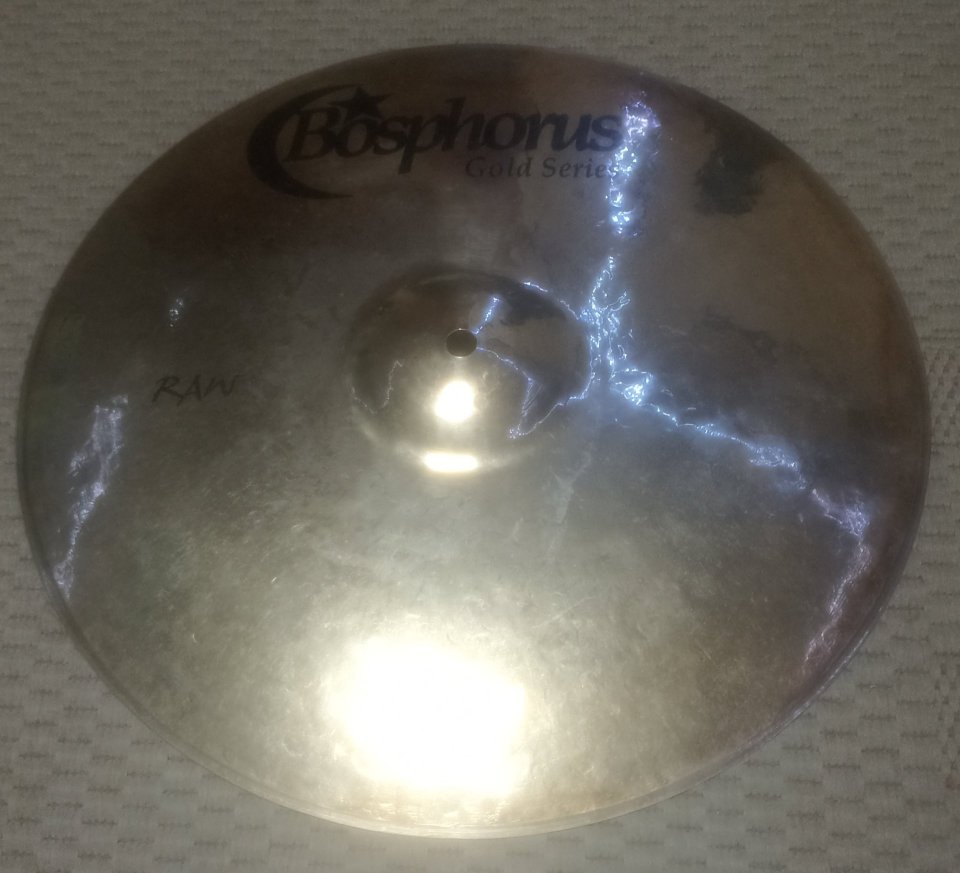 Platillo Bosphorus Gold Series Raw Crash de 16 pulgadas