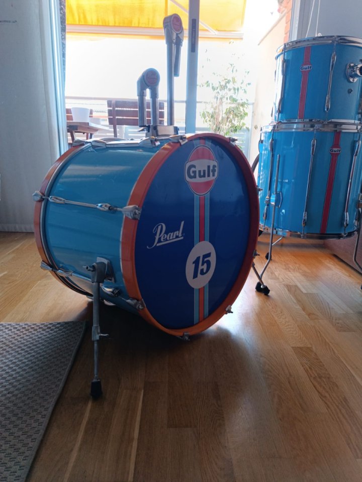 Bateria Pearl Export restaurada