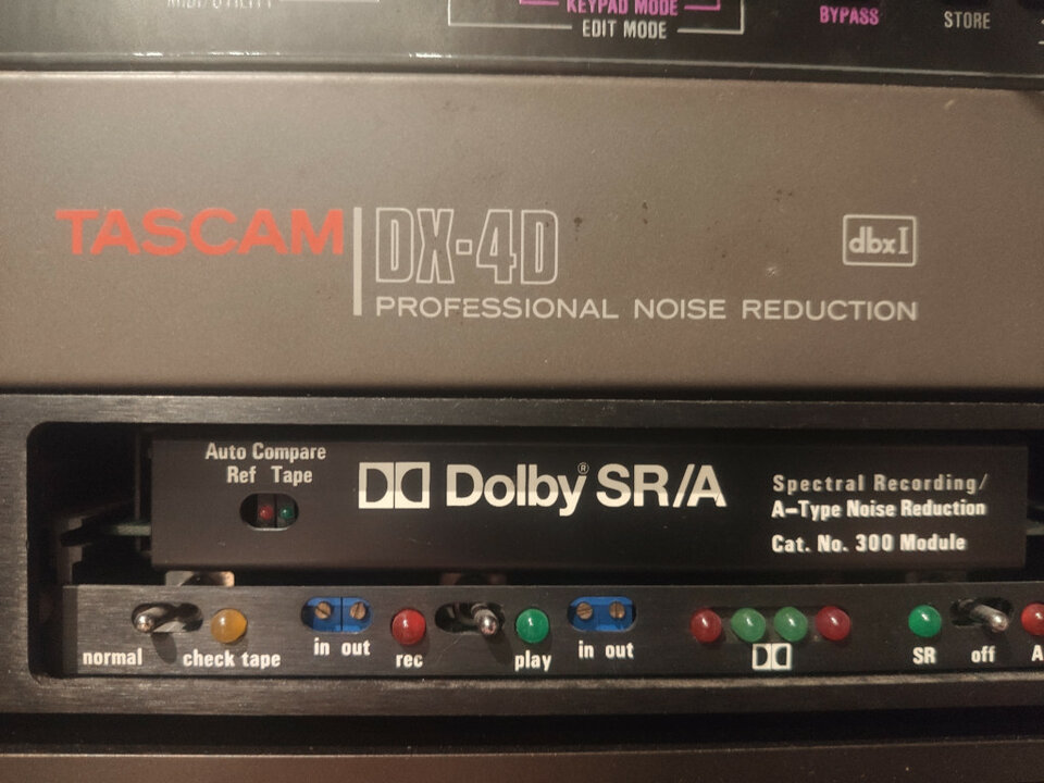 ADAT / TASCAM / Dolby SR / Dolby A / DBX I / PCM-F1 / DAT / CINTA...