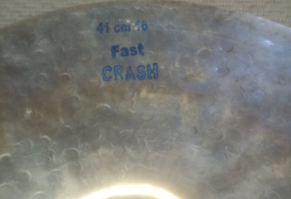 Platillo Bosphorus Gold Series Raw Crash de 16 pulgadas