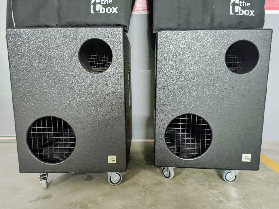 Pareja De Subwoofer Activos The Box Ta18 de 1000w