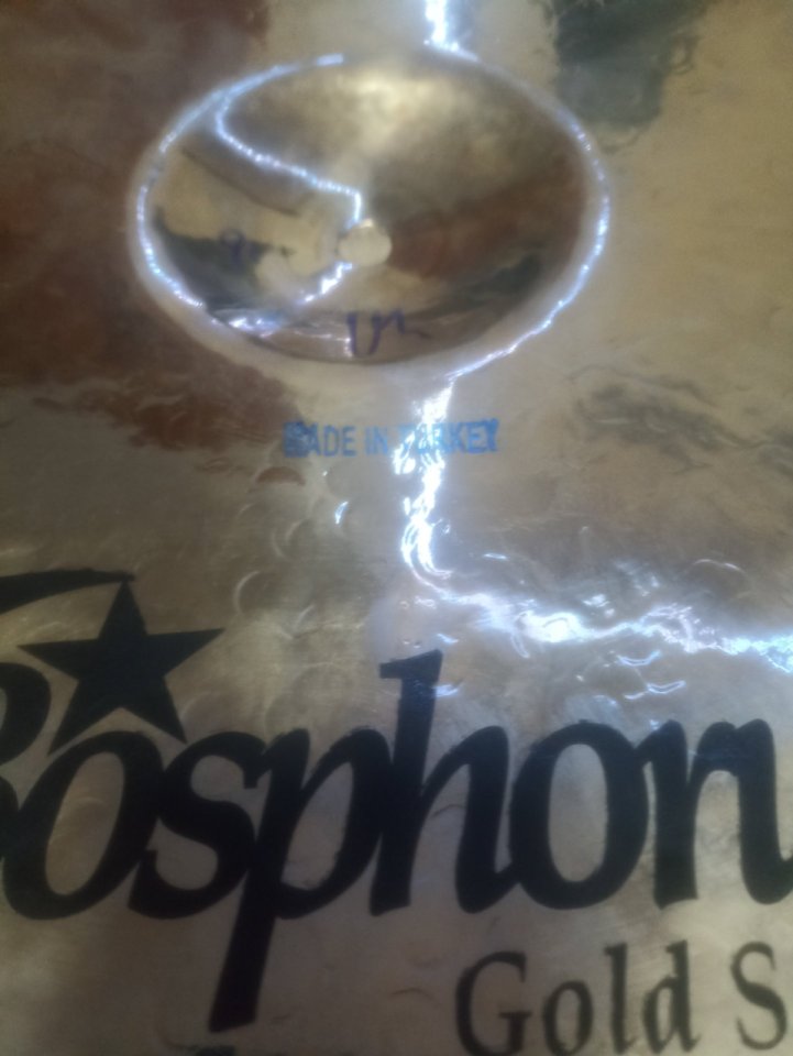 Platillo Bosphorus Gold Series Raw Crash de 16 pulgadas