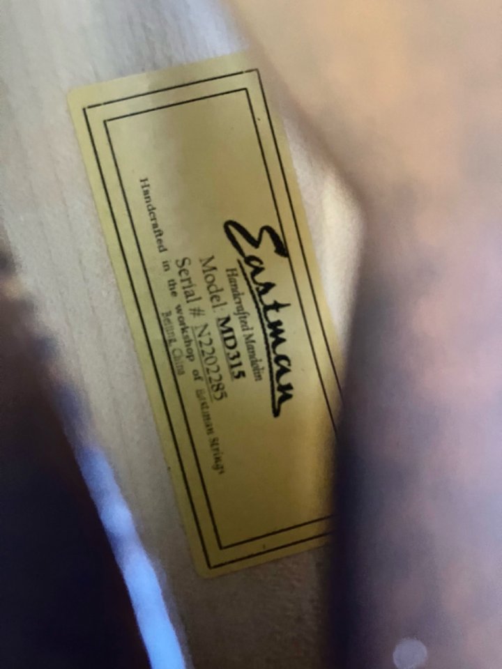 Mandolina eastman md315g de segunda mano · Foto 3 de 10 · Barcelona · 850 €