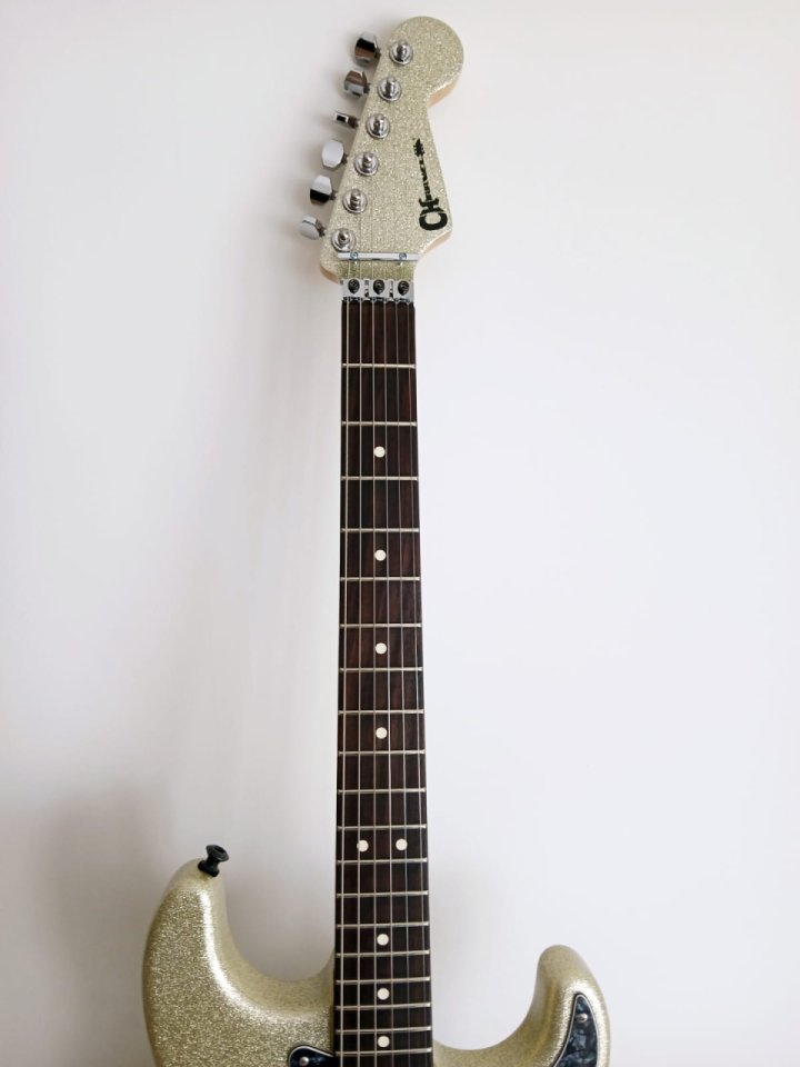 CHARVEL SUPER STOCK Ltd. Silver Sparkle