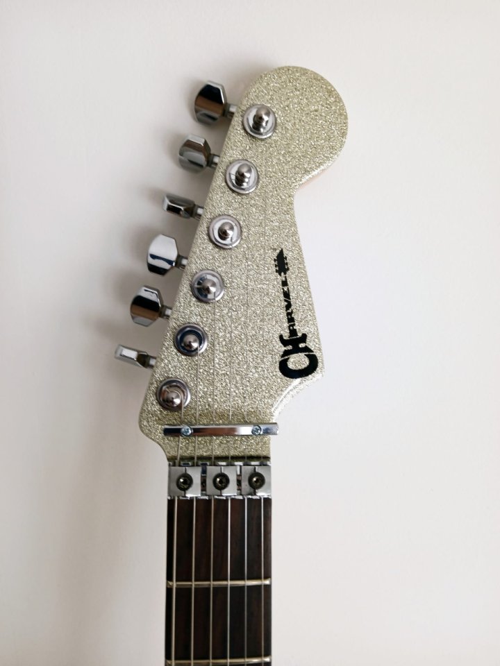 CHARVEL SUPER STOCK Ltd. Silver Sparkle