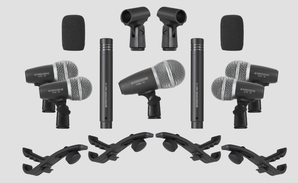 Set Micrófonos Batería Pronomic DMS-7