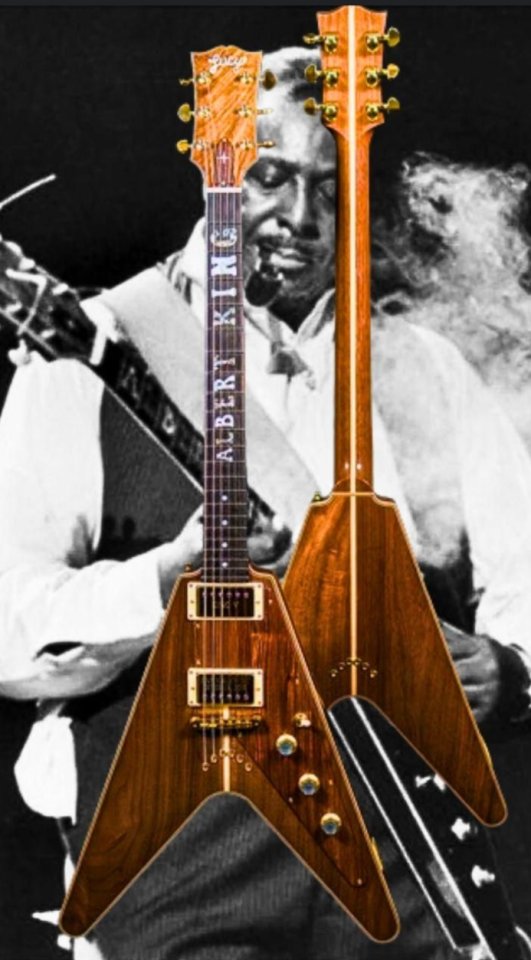 LUCY Albert King flying V by Luthier's Hut