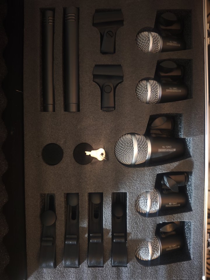 Set Micrófonos Batería Pronomic DMS-7