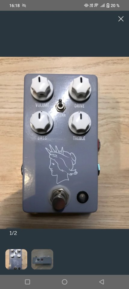 Pedal JHS Liberty Silvertone Twin Twelve v2 de segunda mano · Foto 1 de 2 · Valencia · 120 €