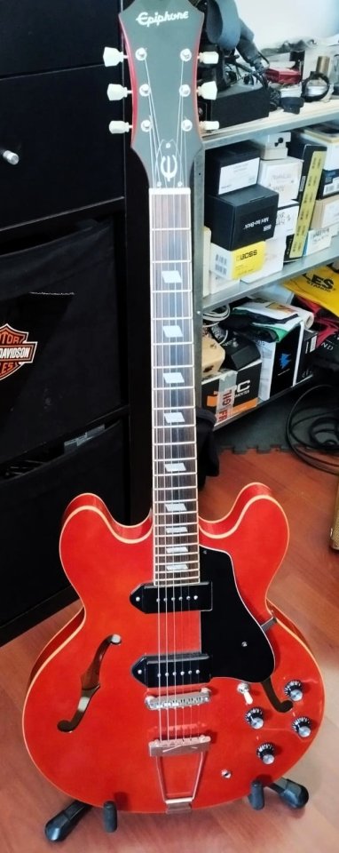 Epiphone CASINO + Lollar pickups + Electrónica CTS, Switchcraft...