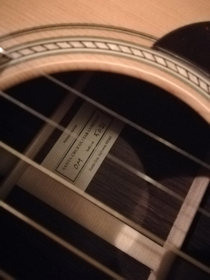 Acústica Santa Cruz OM Cedar Top. Acepto algunos cambios de segunda mano · Foto 8 de 10 · Valencia · 5500 €
