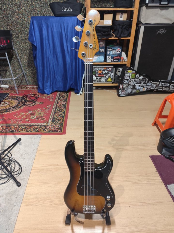 Fender precision bass fretless 1979