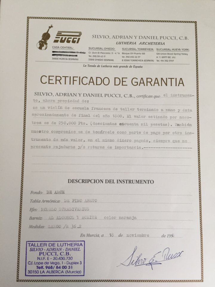 Violin modelo Stradivarius de segunda mano · Foto 5 de 9 · Murcia · 2000 €