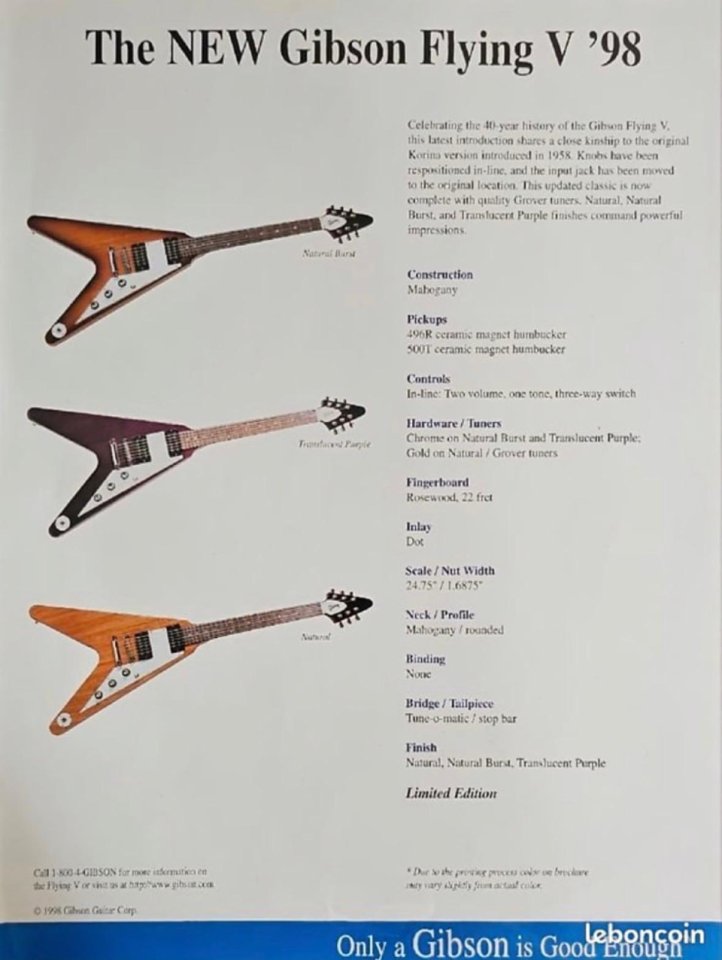 Gibson Flying 98' 50 Aniversary.