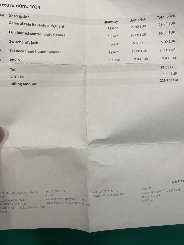 Guitarra fender telecaster