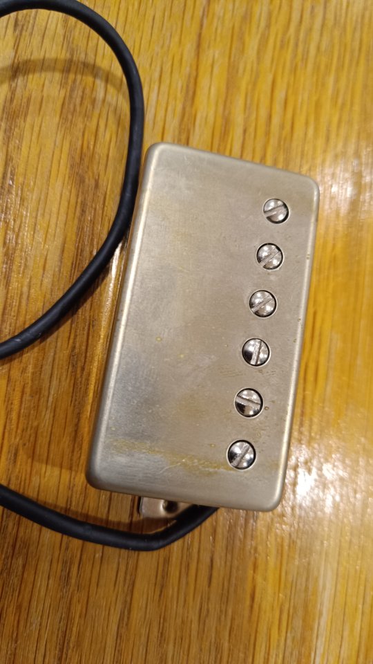 Pastillas B&B Pascual Brisa humbucker Modern Custom Hot nickel (plateadas)