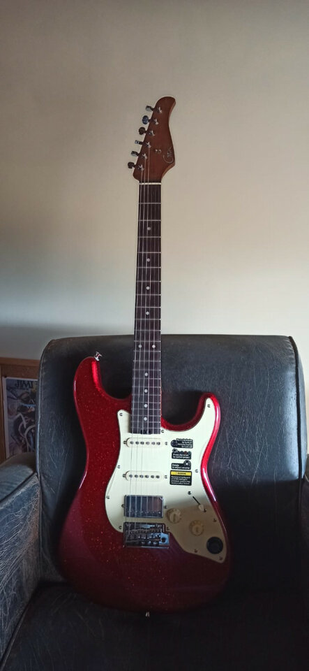 Stratocaster MOOER guitarra multiefectos.