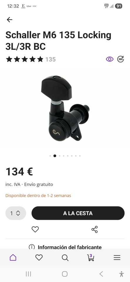 PRS NF3 Metallic Orange - Mejorada