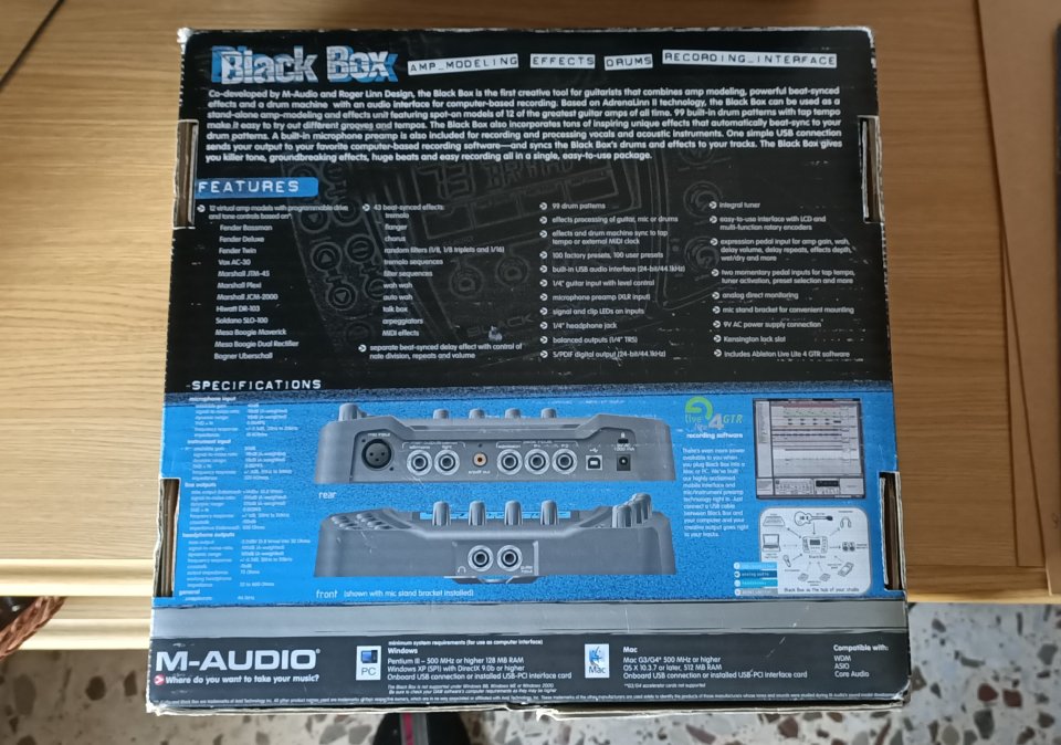 BLACK BOX de M-AUDIO de segunda mano · Foto 5 de 6 · Alicante · 60 €