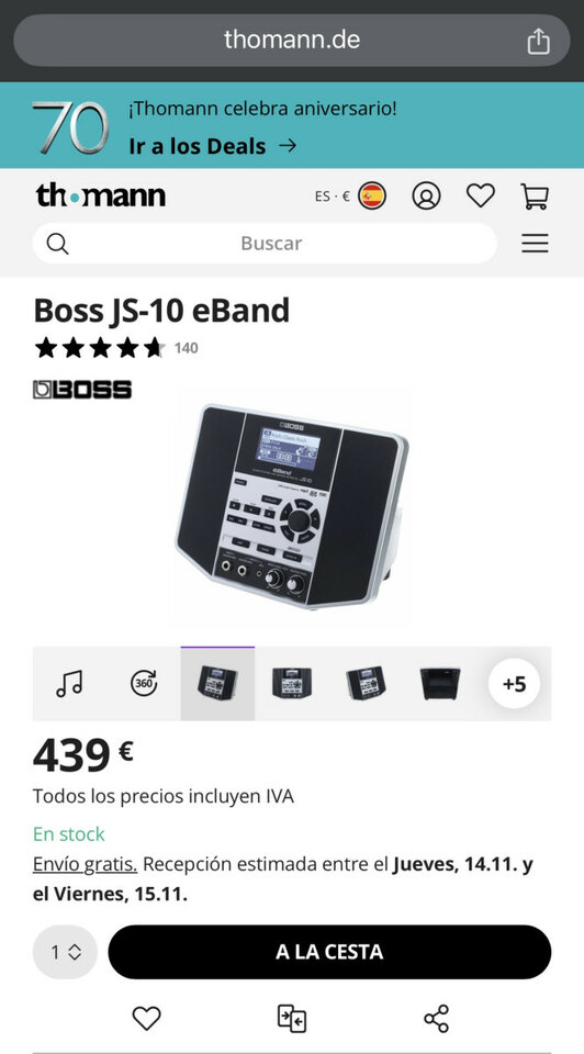 Ampli Boss eBand JS10