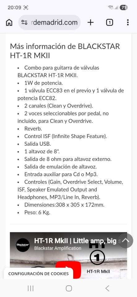 Blackstar HT-1R MKII