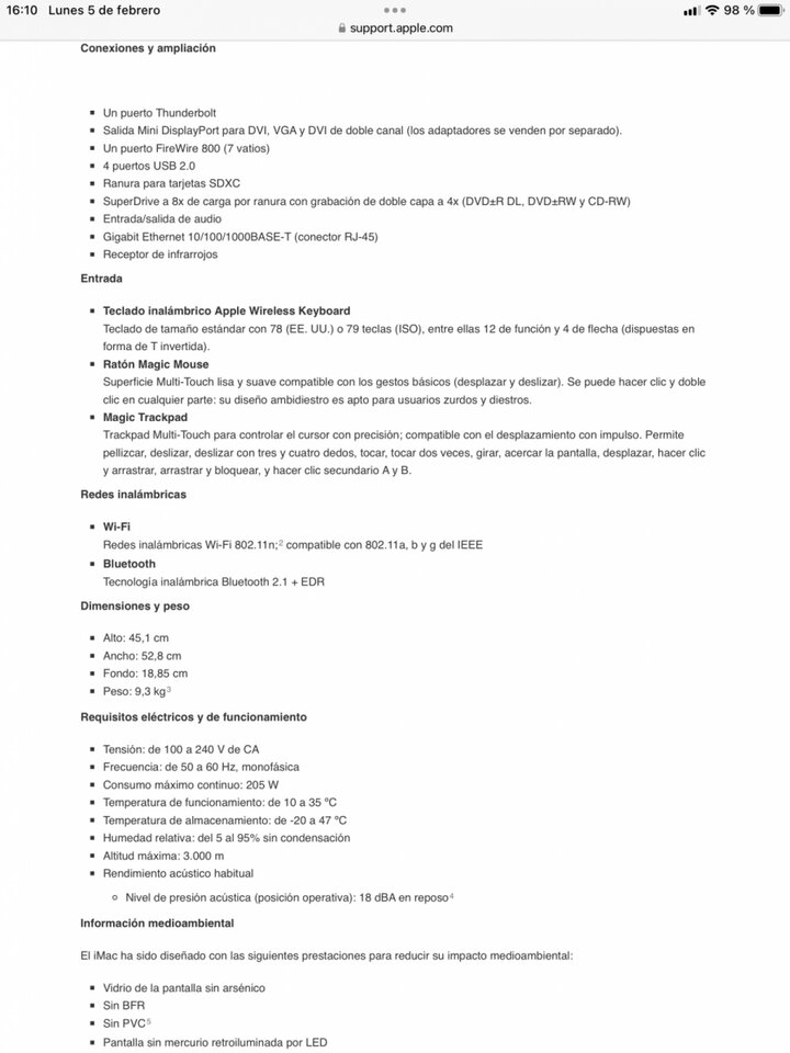 Pack IMAC 21” con targeta de sonido MBOX PRO GEN 3