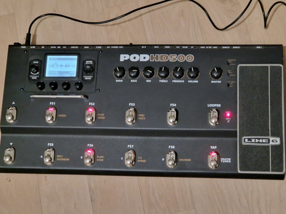 Pedalera Guitarra Line 6 POD HD500