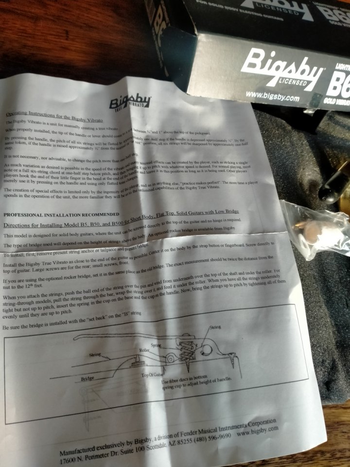 Bigsby B60 Licensed Tailpiece Gold Bigsby