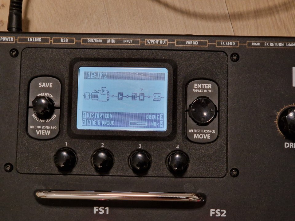 Pedalera Guitarra Line 6 POD HD500