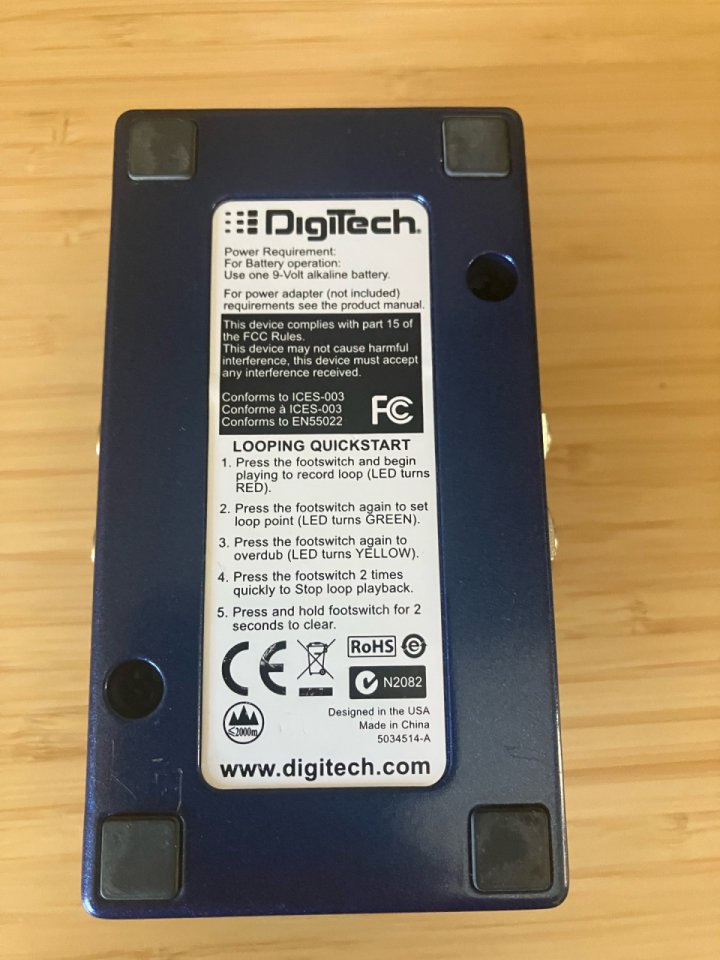 Pedal Digitech JamMan Express XT Looper como nuevo de segunda mano · Foto 5 de 5 · Madrid · 60 €