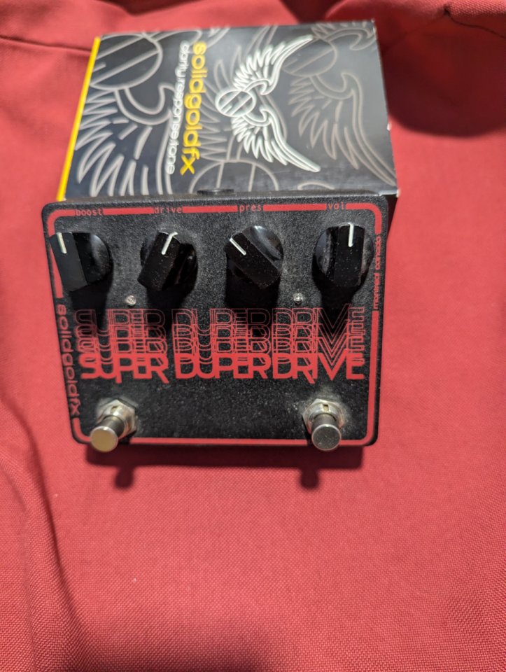 Solidgoldfx super SuperDrive pedal Drive + Booster boutique Canada