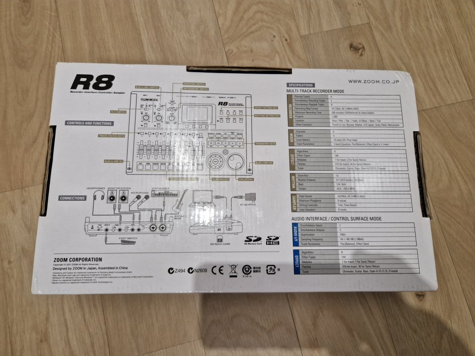 Zoom R8 Grabadora/Interfaz/Controlador