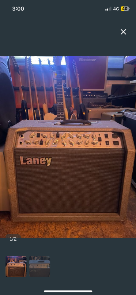 Amplificador guitarra Laney Crome-O-Zone válvulas