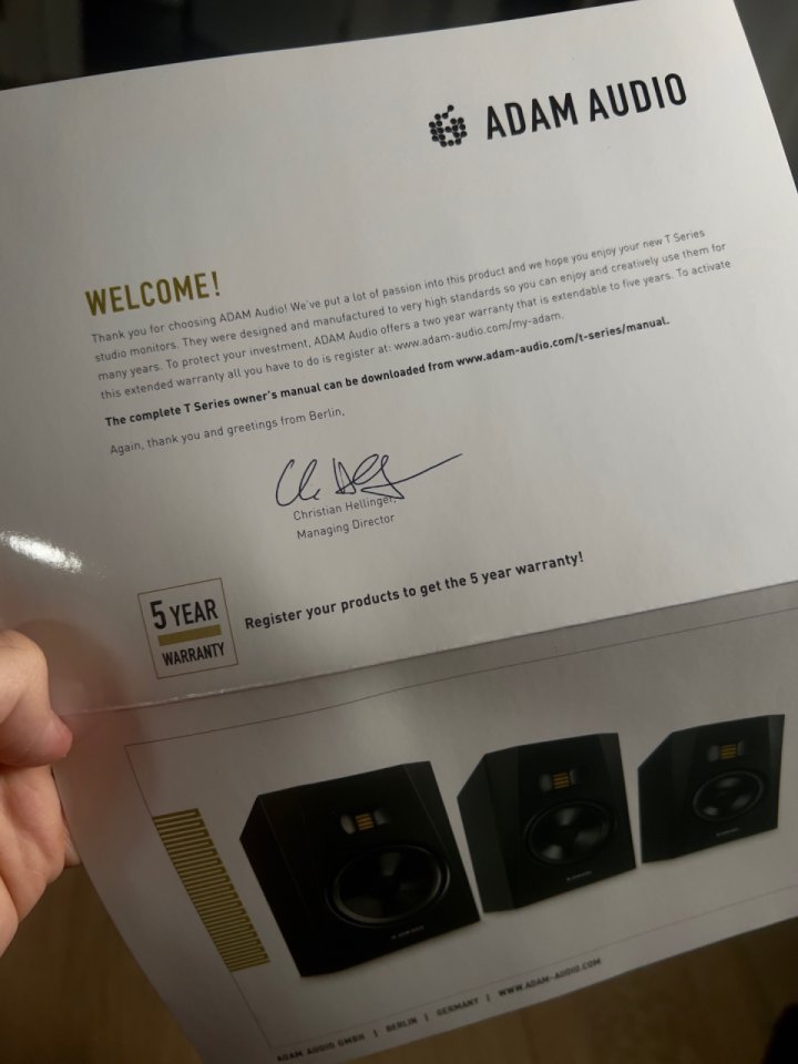 Monitores Estudio ADAM AUDIO T5V