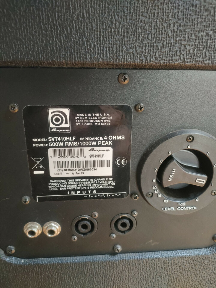 Ampeg svt 4 pro + ampeg 4x10 HLF