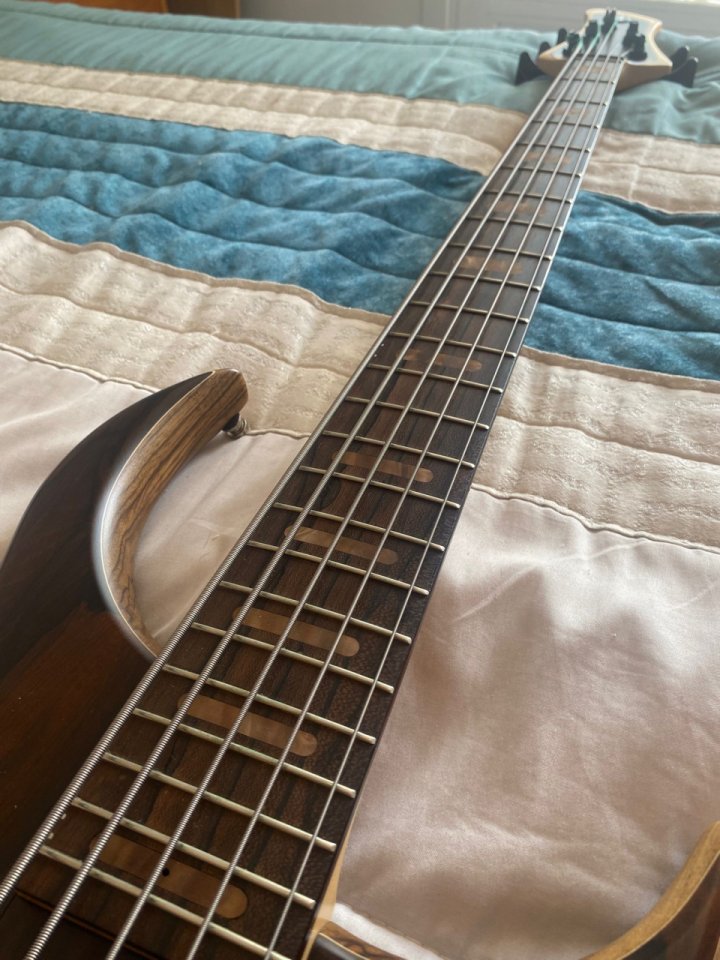 Bajo 5 cuerdas activo Meridian con funda original de segunda mano · Foto 3 de 7 · Cantabria · 3800 €