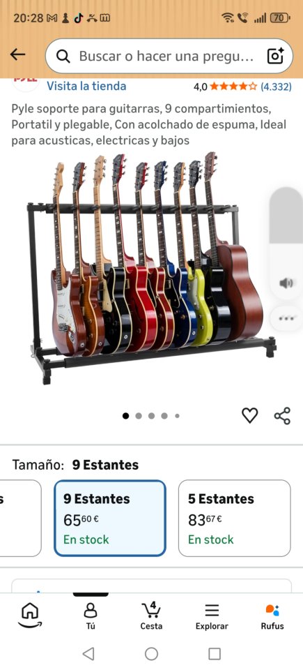 Soporte para 9 guitarras de segunda mano · Foto 1 de 3 · Madrid · 40 €