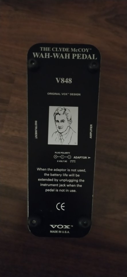 Vox Clyde McCoy Wah Wah pedal V848