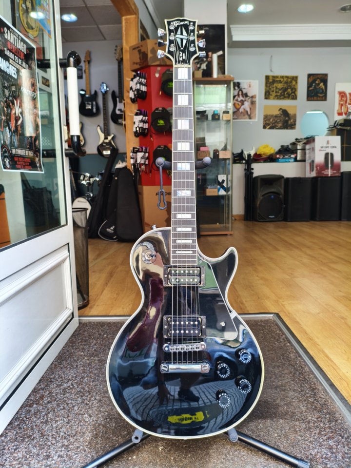 Gibson LP Custom Ed. Limitada Ebony Chrome de segunda mano · Foto 1 de 9 · Asturias · 4290 €