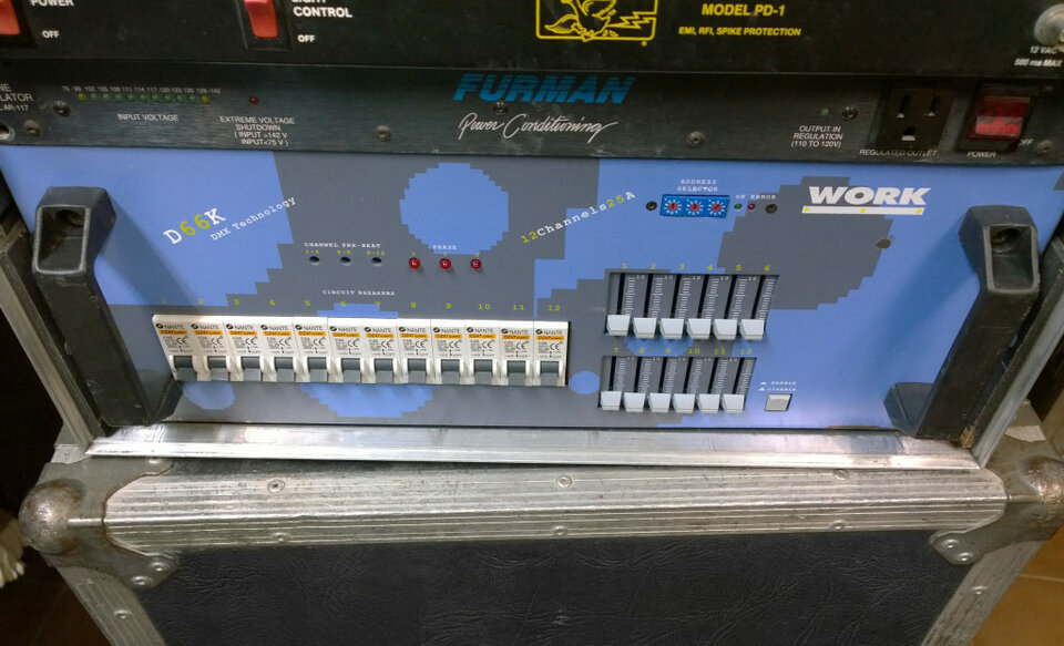 Dimmer WORK D 66 K (60.000W totales), DMX